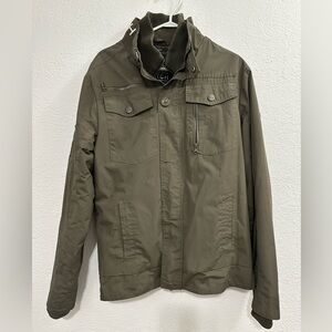 PRICE DROP ❤️Mens Crosshatch Black label Woodrow Jacket In Olive Green Sz L
